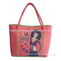 Polyester Shopping Bag for Girls, Sized 35.5x30x10cm